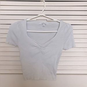 Love Tree off-white ribbed kids blouse! Great pairing with some distressed denim